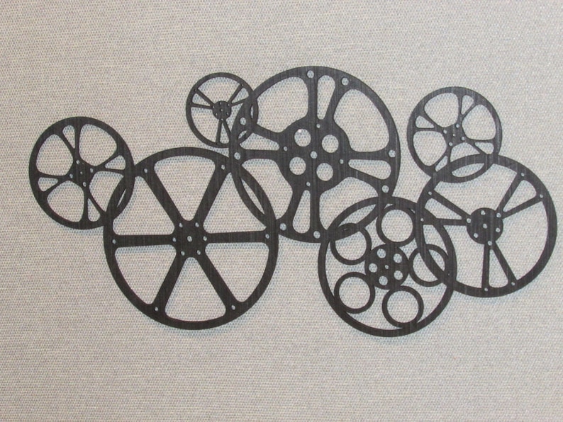Movie Reels Cinema Theater Wall Decor Art Sign Etsy