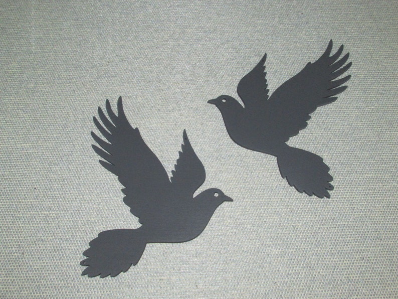 Pair of Doves Wood Wall Art Decor Etsy