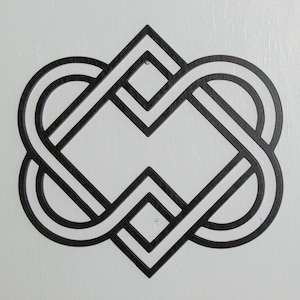 Celtic Heart Love Knot Eternal Endless Love Knot #1 Irish Wall Art Free shipping and color choice