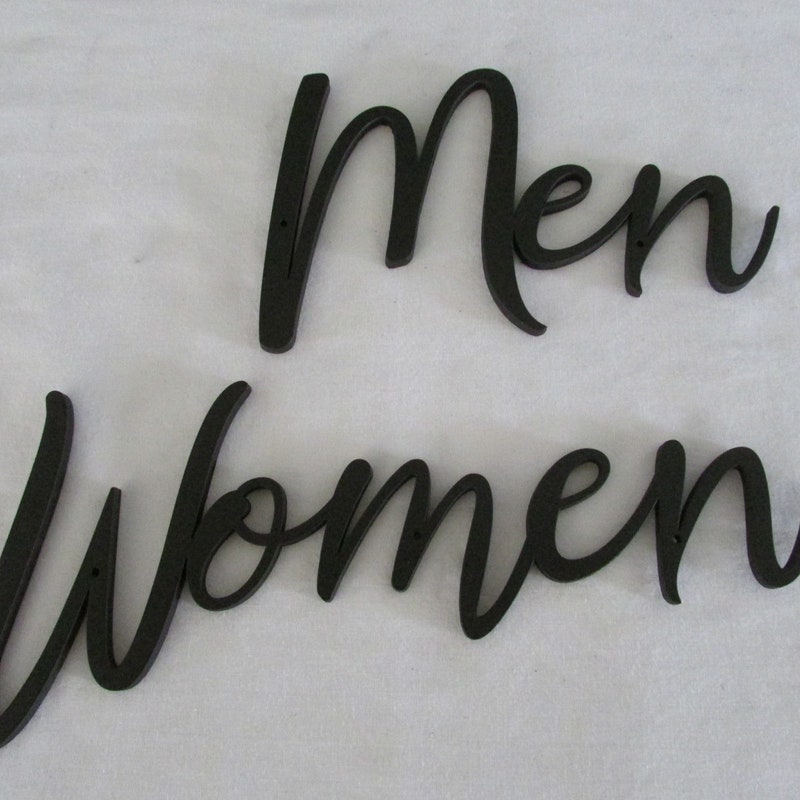 Men and Women Restroom Sign - Etsy