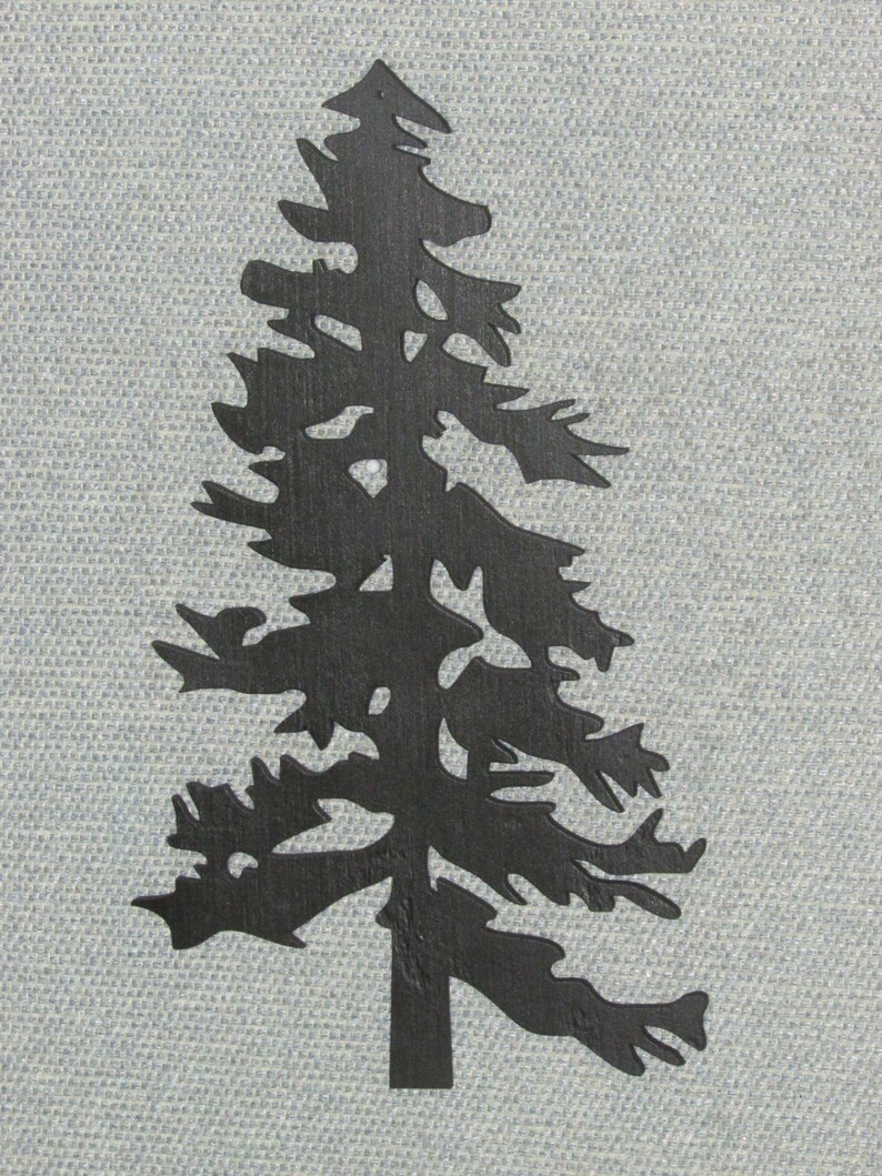12 Tall Wood Pine Tree Wall Art Decor Etsy