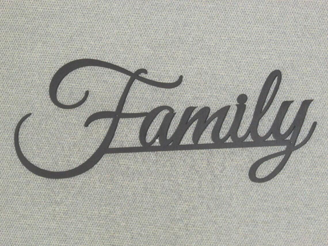 FAMILY Wood Wall Word Art Laser Cut Wood, Free Shipping - Etsy