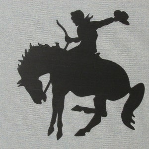 Bucking Bronc Bronco Cowboy Riding Bucking Bronc Wall Decor Art Western Rodeo