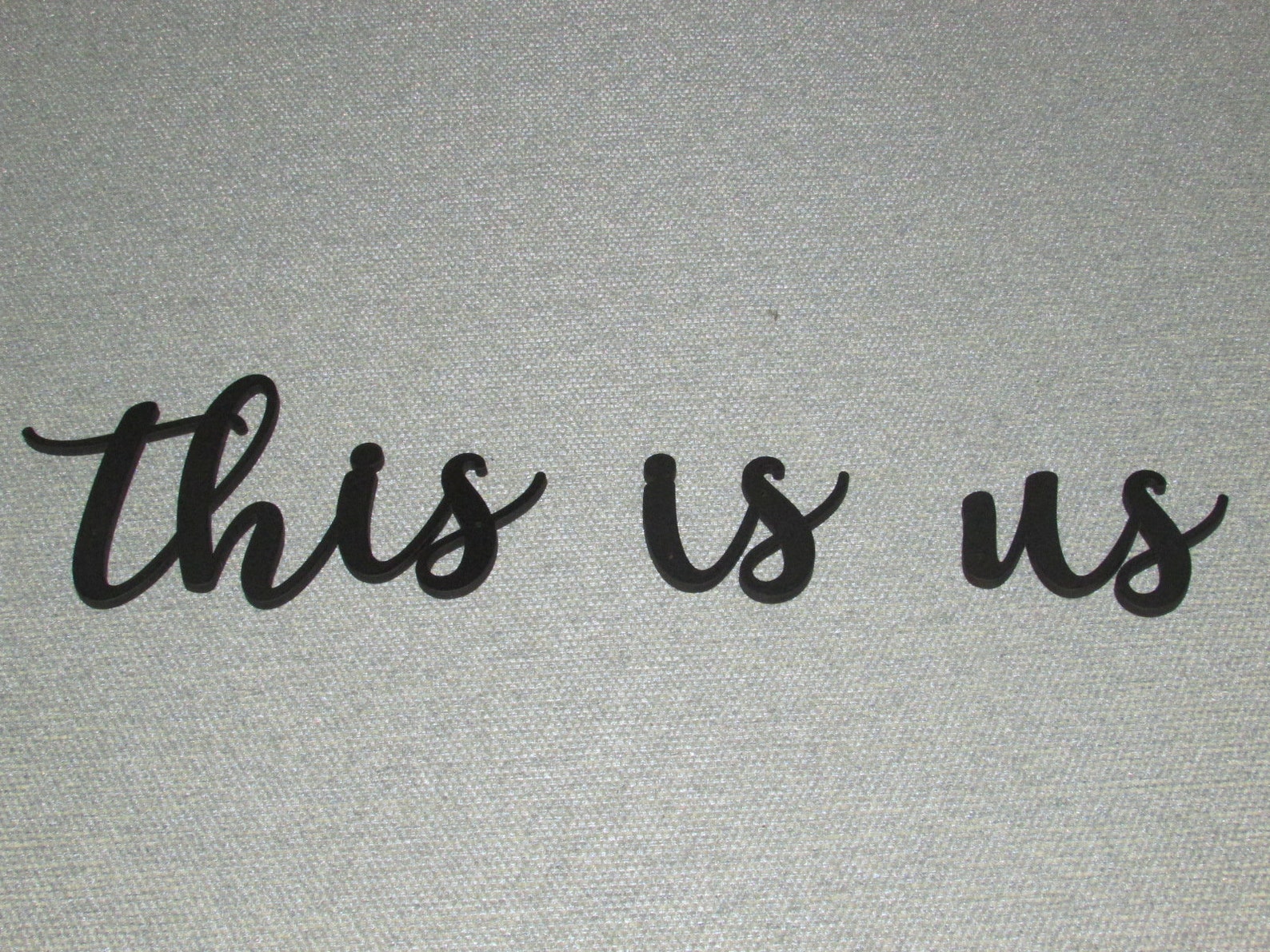 This is Us Wooden Wall Words Decor Art Sign Etsy