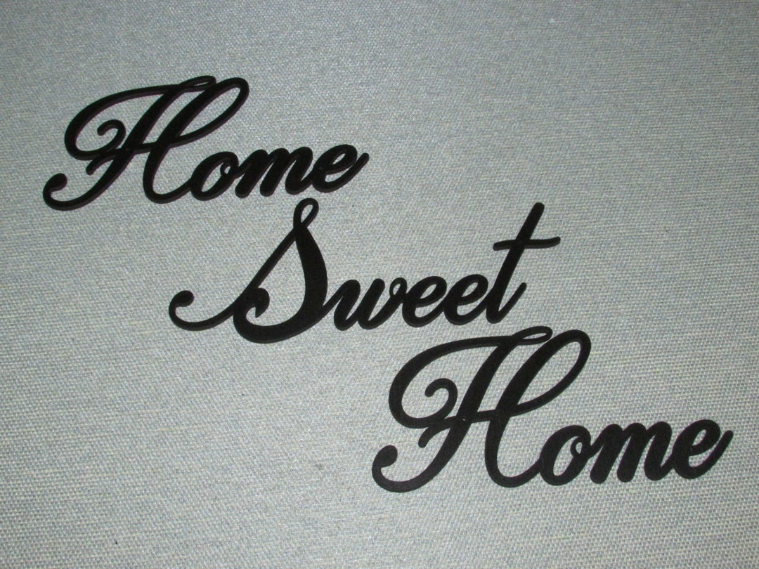 Home Sweet Home Wood Wall Words Art Accents Decor Etsy
