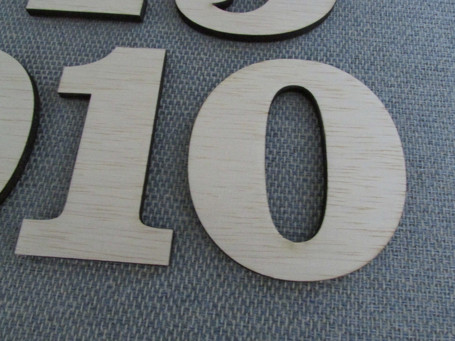 Unfinished 4 Laser Cut Wood Individual Numbers Choose 1 Etsy