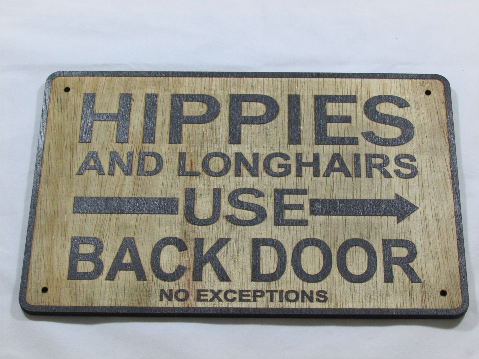 Use back. Vintage metal advert plaques. back sign.