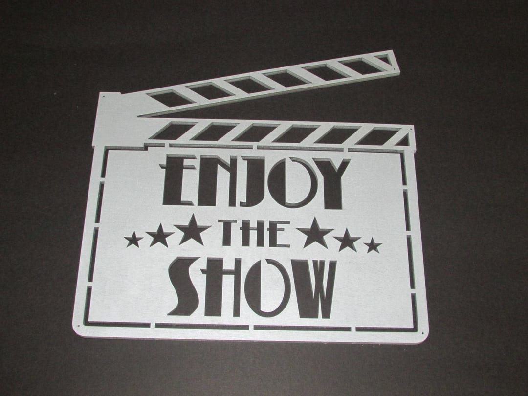 Enjoy the Show Movie Clapper Board Sign Custom Made Wall Art Decor - Etsy