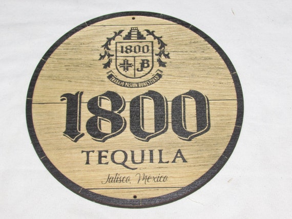 1800 Tequila Rustic Style Wood Top Wall Art Sign | Etsy