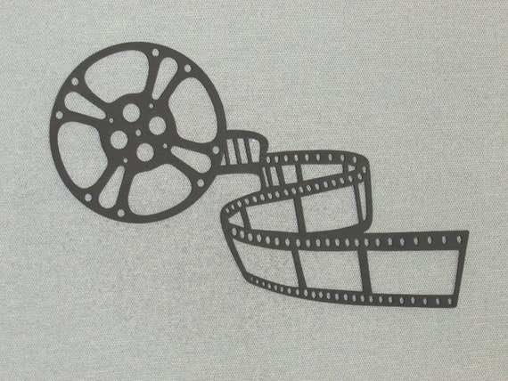 Wooden Movie Reel With Film Strip Cinema Theater Wall Decor Art 