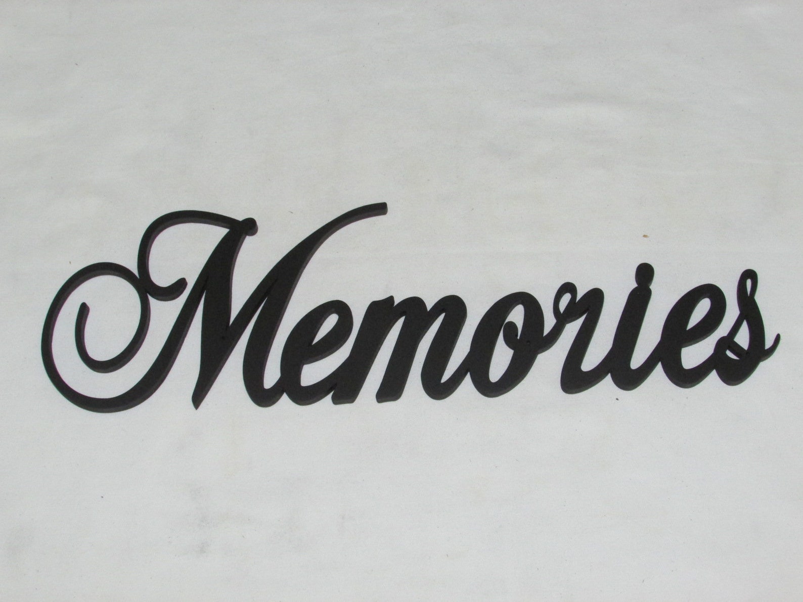 Memories Script 2 Wall Word Decor Art Sign Etsy