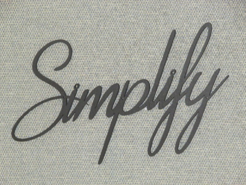 Simplify Wall Word Decor Art - Etsy