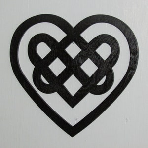 Celtic Heart Love Knot Eternal Endless Love Knot #2 Irish Wall Art Free shipping and color choice