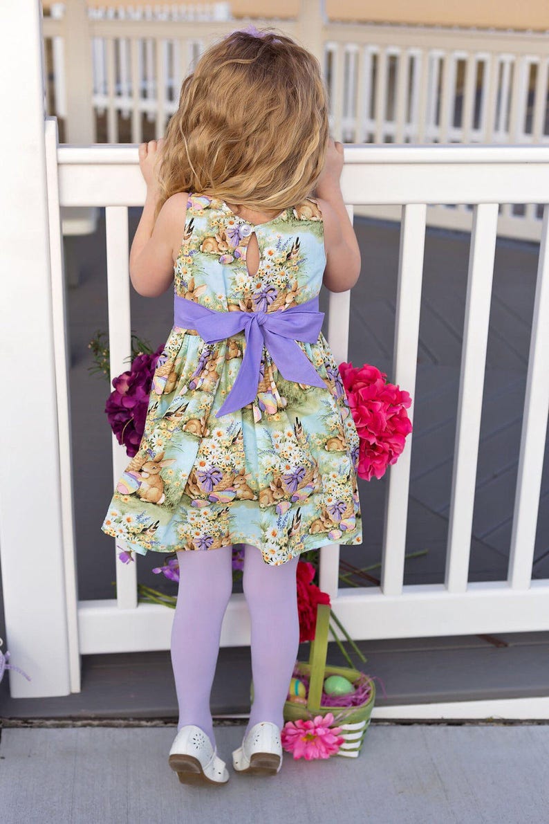Girls Easter Dress Girls Bunny Dress Girls Spring Dress Etsy