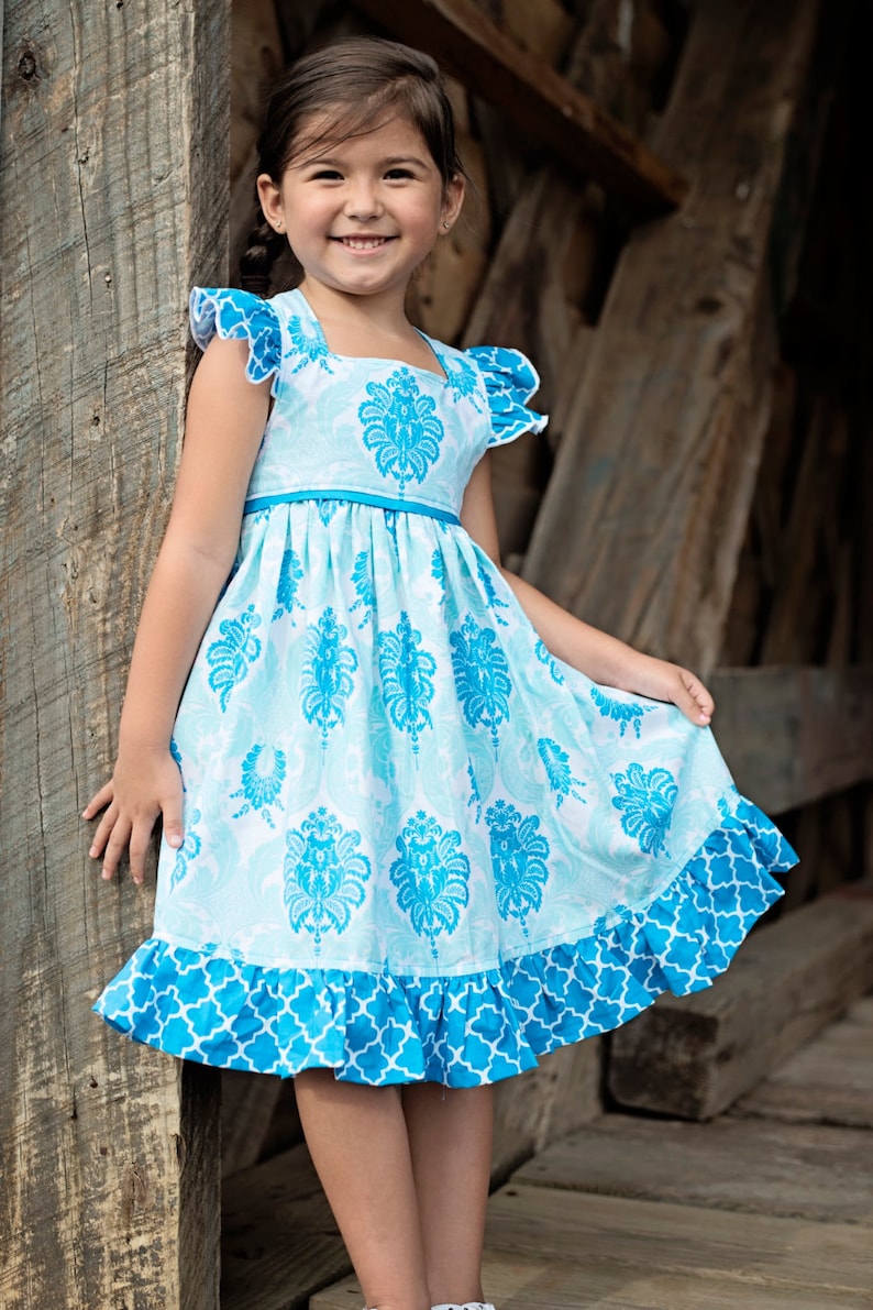 Girls Easter Dress Flower Girl Dress Girls Boutique Dress Etsy