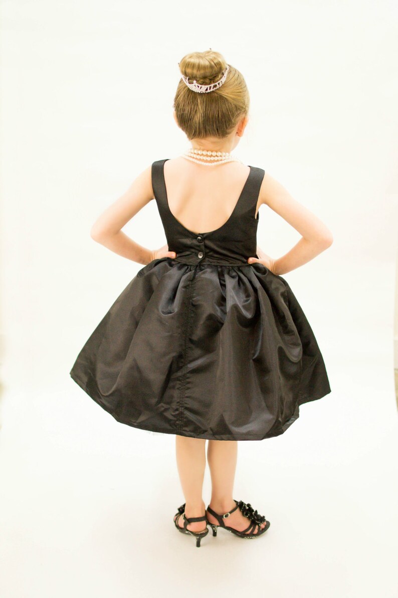 Girls Little Black Dress Girls Black Dress Girls Party Etsy