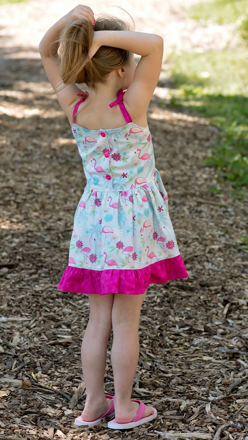 Girls Flamingo Dress Toddler Flamingo Dress Girls Dress | Etsy