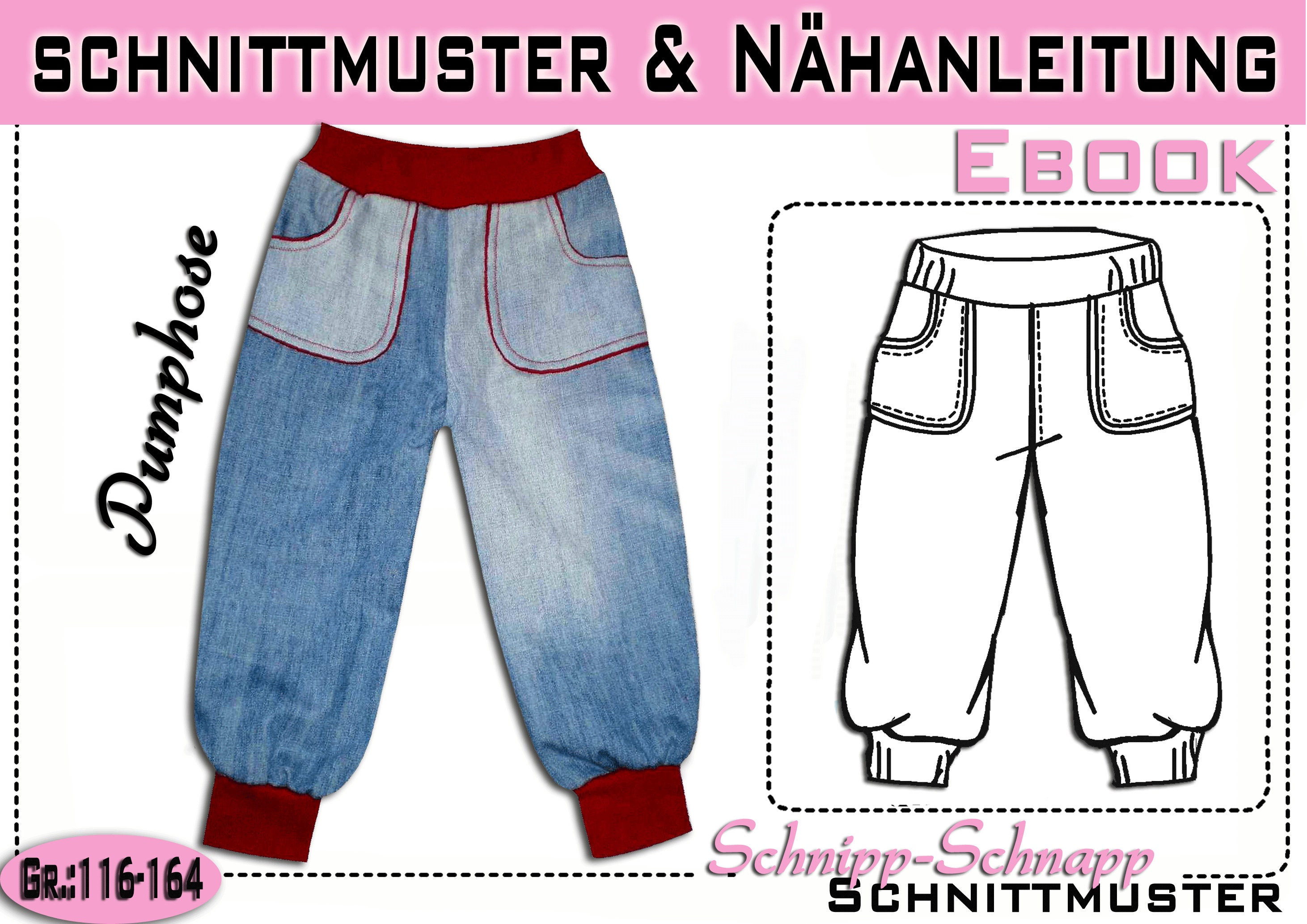 pdf.Schnittmuster Pumphose mit Taschen GR116164 Etsy pdf.Schnittmuster Pumphose mit Taschen GR116164 Etsy