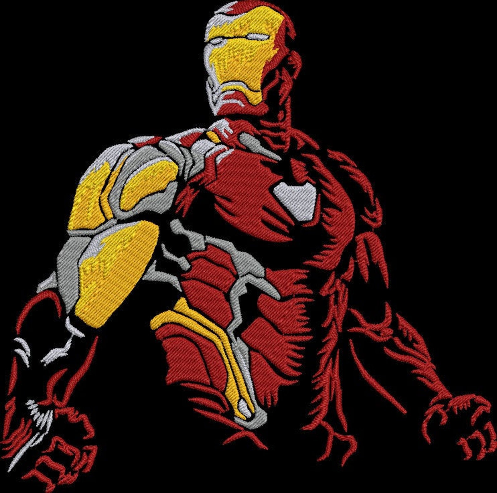 IRON MAN MARVEL machine embroidery design 3 sizes 6 formats Etsy