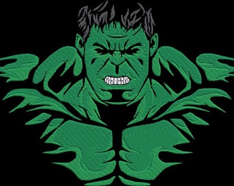 Hulk Embroidery Etsy