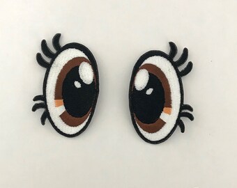 stuffed animals with sewn eyes