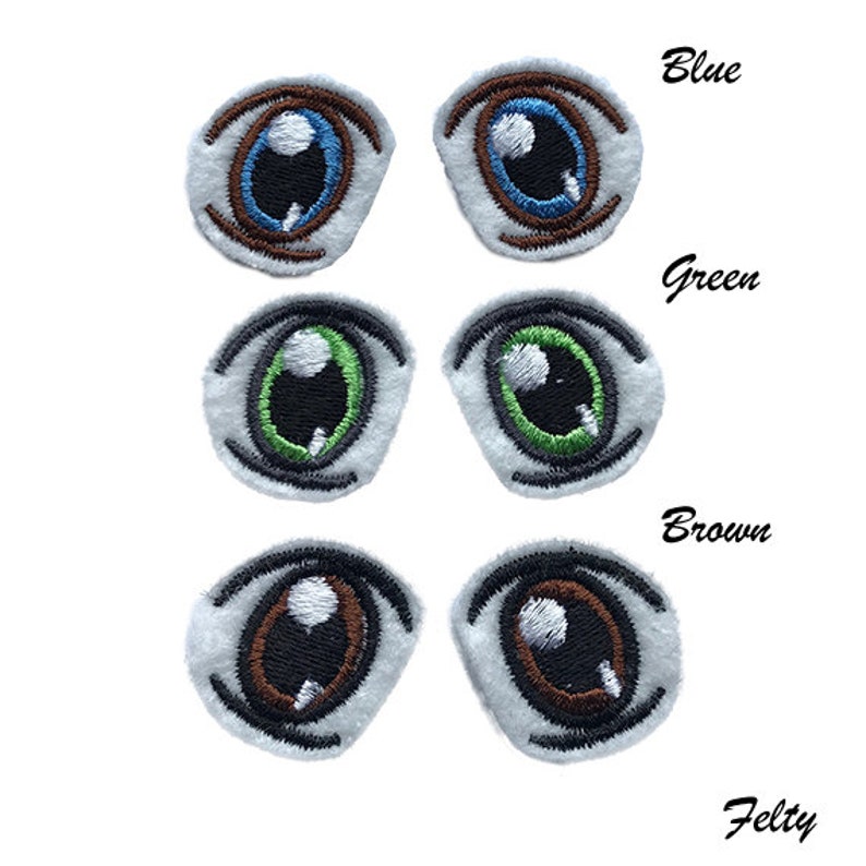 Safety Eyes/iron on Patch/embroidery Eye Design/felt Etsy Canada