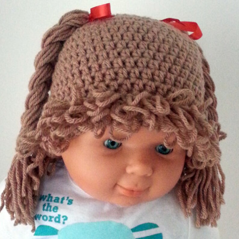 Crochet cabbage patch baby hat pattern. PDF Instant Download. Etsy