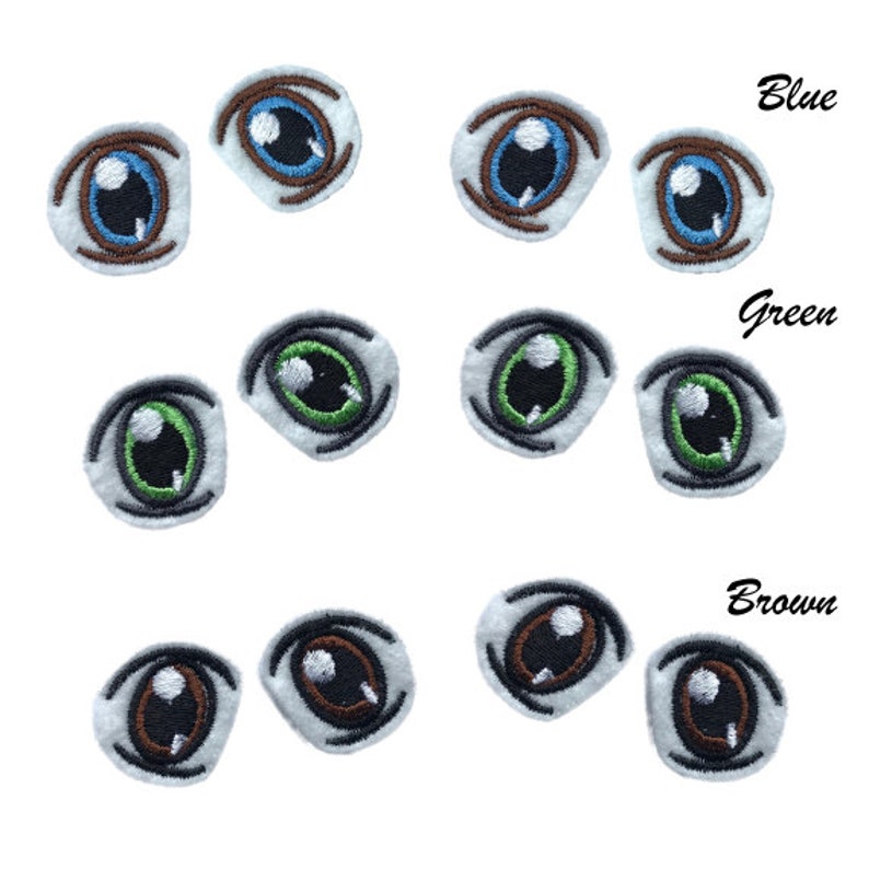 Safety Eyes/iron on Patch/embroidery Eye Design/felt Etsy Canada