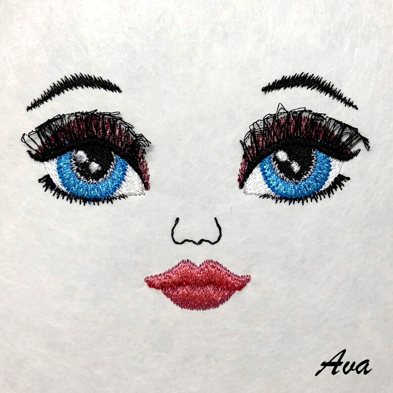 Embroidered dolls face/Muslin doll/Rag doll/Cloth doll/dolls Etsy