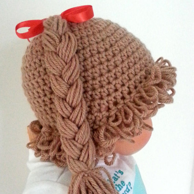 Crochet cabbage patch baby hat pattern. PDF Instant ...