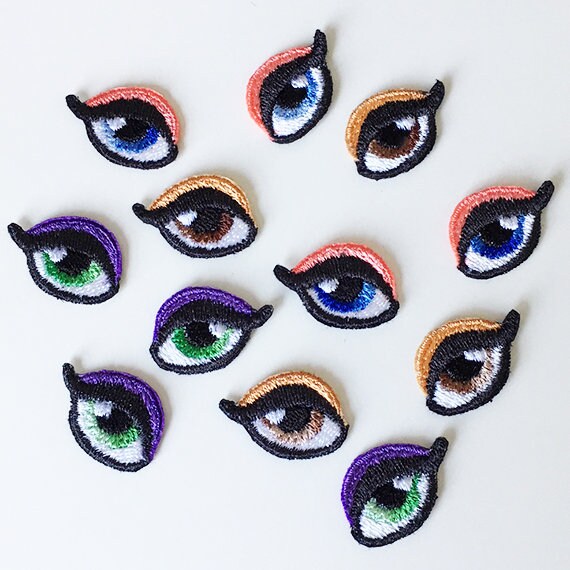 Dolls eyes/Embroidery eye design/Safety eyes/Mia Etsy