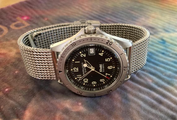 Hamilton Khaki Sub 660ft Quartz Divers Watch Nice - Gem
