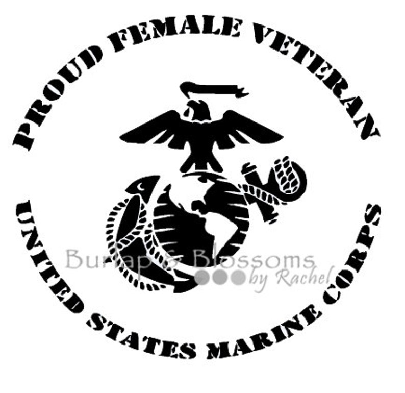 Proud Female Veteran Decal | Etsy
