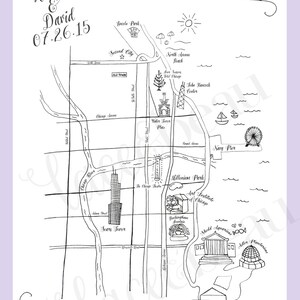 Custom Wedding Map Printable DIY, Map of Wedding Ceremony and Reception ...