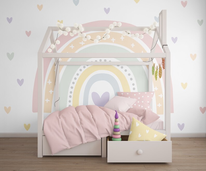 Rainbow Nursery Wall Decal Collection Rainbow Wall Decal Etsy