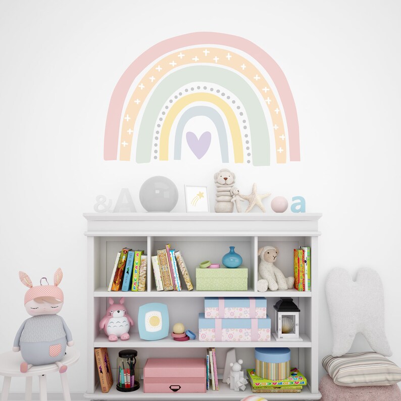 Rainbow Nursery Wall Decal Collection Rainbow Wall Decal Etsy