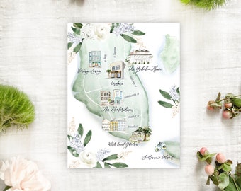 Custom Wedding Map