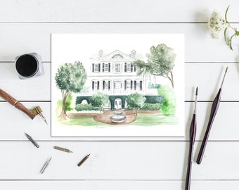 Custom Venue Illustration | Wedding Venue Painting