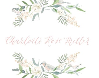 Custom Watercolor Crest | Custom Crest | Watercolor Wedding Crest | Wedding Crest | Wedding Heraldry | Wedding Monogram | Custom Monogram