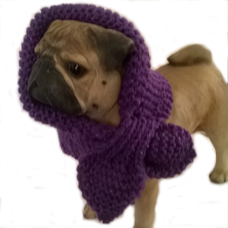 Dog Bandana dog scarf Sparkling purple Miniature Keyhole Scarf dog scarves dog accessories Pet scarves UK dog neck warmer griffon