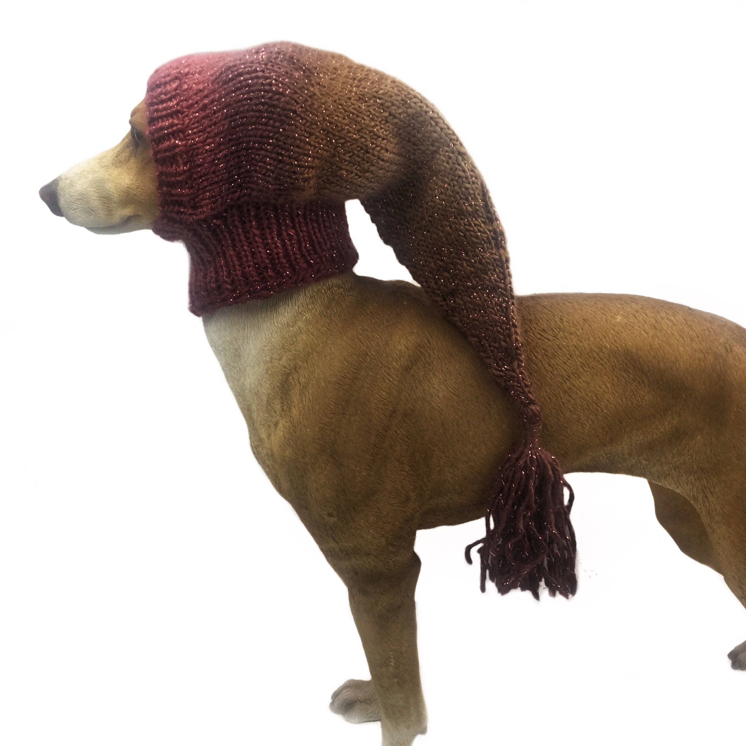 Sparkling Greyhound snood Greyhound hat Pixie Brown dog hat Etsy