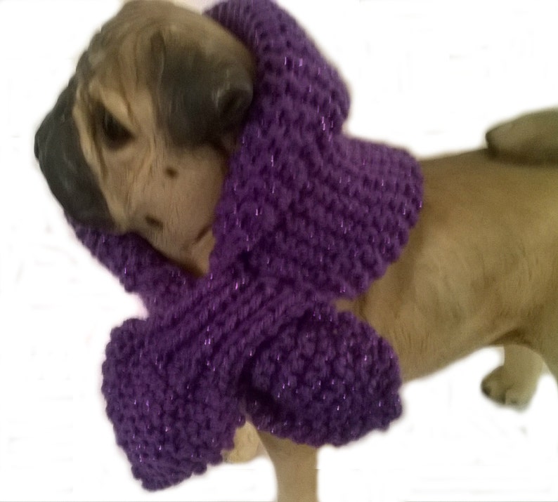 Dog Bandana dog scarf Sparkling purple Miniature Keyhole Scarf dog scarves dog accessories Pet scarves UK dog neck warmer griffon