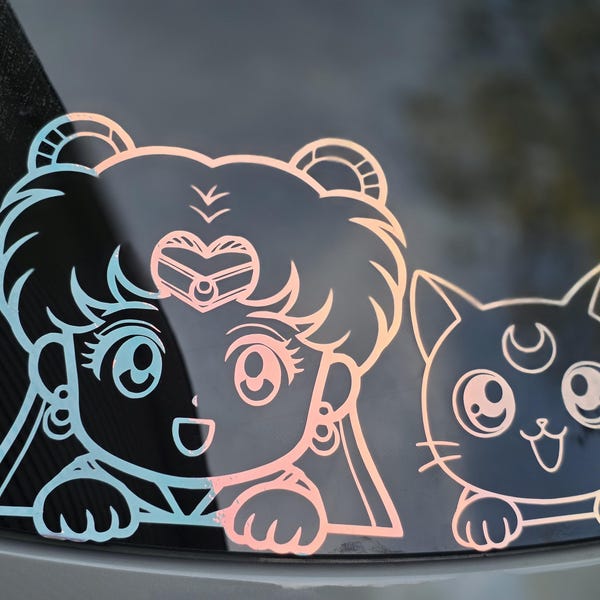 Anime Character Decal - SM, Sailor, Cat, Luna, Serenity, Moon
