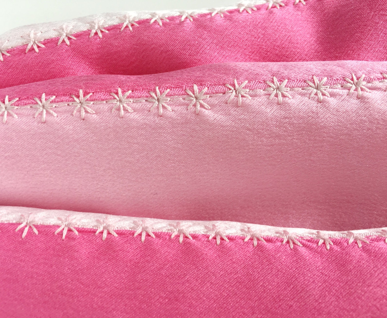 Silk Satin Baby Blanket Pink Ombré Baby Blanket Natural Baby Blanket