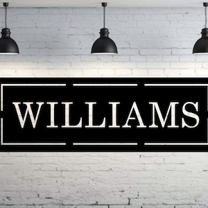 Personalized Metal Sign, Custom Metal Sign, Metal Signs Personalized, Outdoor Signs, Family Name Sign Metal, Last Name Metal Sign, Est Sign