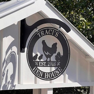 Personalized Chicken Coop Sign, Hen House Coop Sign, Our Little Coop Sign Metal Sign, Metal Chicken Coop Sign, Custom Chicken Coop sign