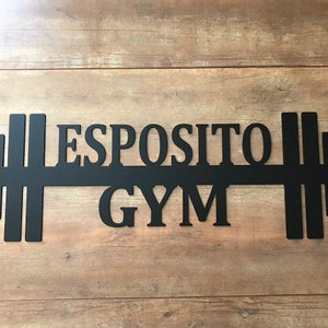 Personalized Home Gym Signs for Workout Room, Personalized Metal Sign, Home Gym Wall Art,Home Gym Decor Personalized Gym Sign Weight Lifting