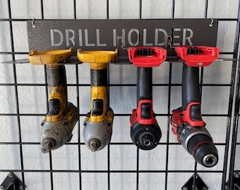 Drill Organizer, Cordless Drill Holder, Power Tool Storage, Fathers Day Gift