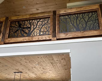 Tree Railing Metal Insert, Metal Panel, Metal Privacy Screen, Fence, Decorative Panel, Wall Art, Garden Panel, Indoor & Outdoor