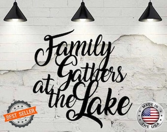 Lakehouse Metal Sign - Metal Wall Art - Lakehouse Sign - Metal Words - Lake House - Metal Signs - Lake Life -Lakehouse Decor
